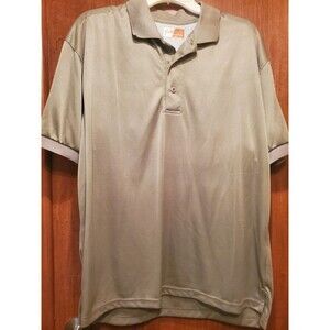 Solar‎ Shield Mens Seagrass Green Short Sleeve Performance Polo Shirt Size M